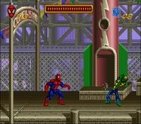 une photo d'Ã©cran de Spider-Man sur Nintendo Super Nes